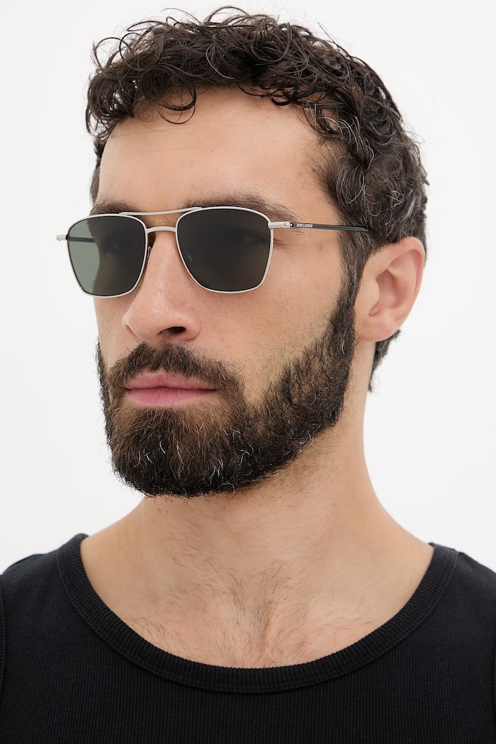 Saint Laurent slnečné okuliare pánske strieborná SL.866