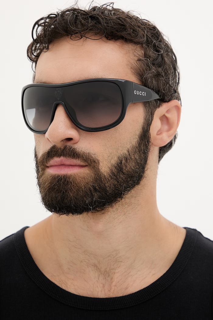 Gucci okulary przeciwsłoneczne męskie czarny GG2168S