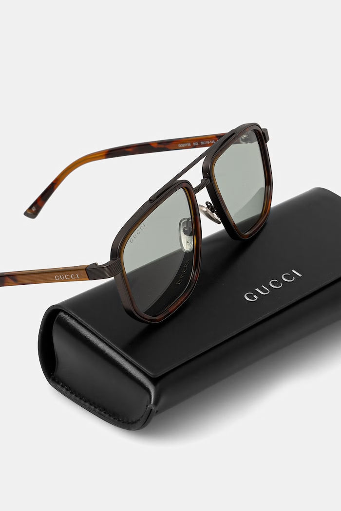 Akcesoria Gucci okulary przeciwsłoneczne męskie GG2073S brązowy