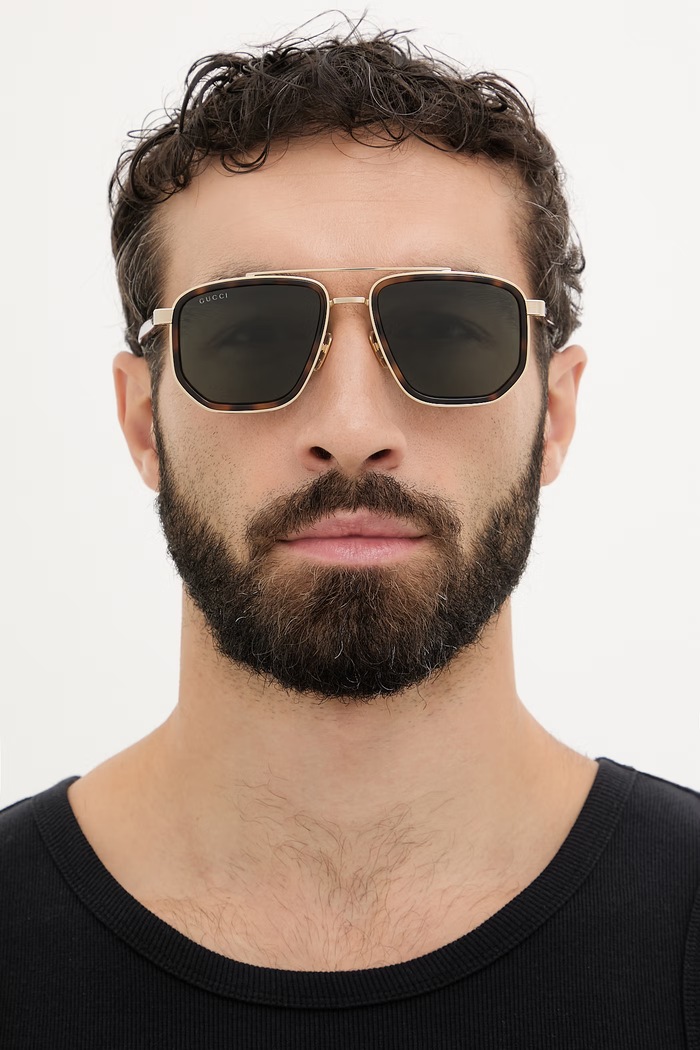 Gucci okulary przeciwsłoneczne męskie GG2073S złoty