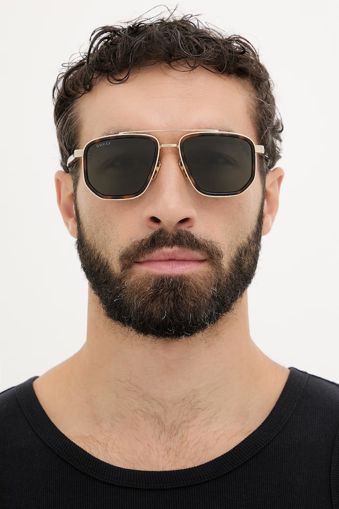 Gucci okulary przeciwsłoneczne męskie GG2073S złoty