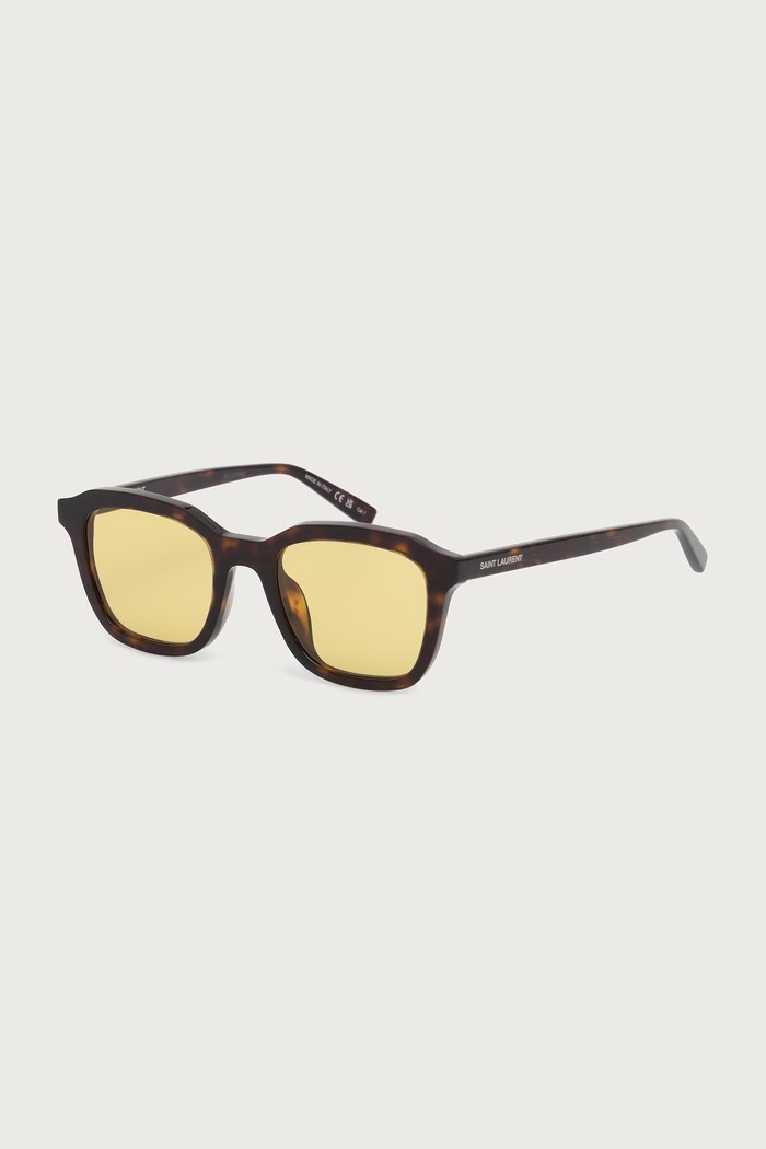 Saint Laurent Okulary przeciwsłoneczne męskie brązowy SL.457