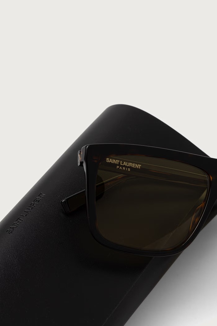 Saint Laurent Okulary przeciwsłoneczne męskie SL.904 brązowy AA00