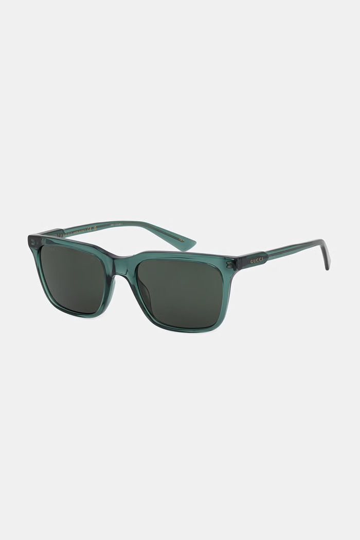 Gucci okulary przeciwsłoneczne kwadratowe męskie GG2114S zielony AA00