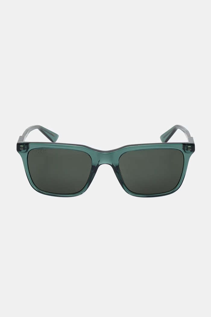 Akcesoria Gucci okulary przeciwsłoneczne kwadratowe męskie GG2114S zielony