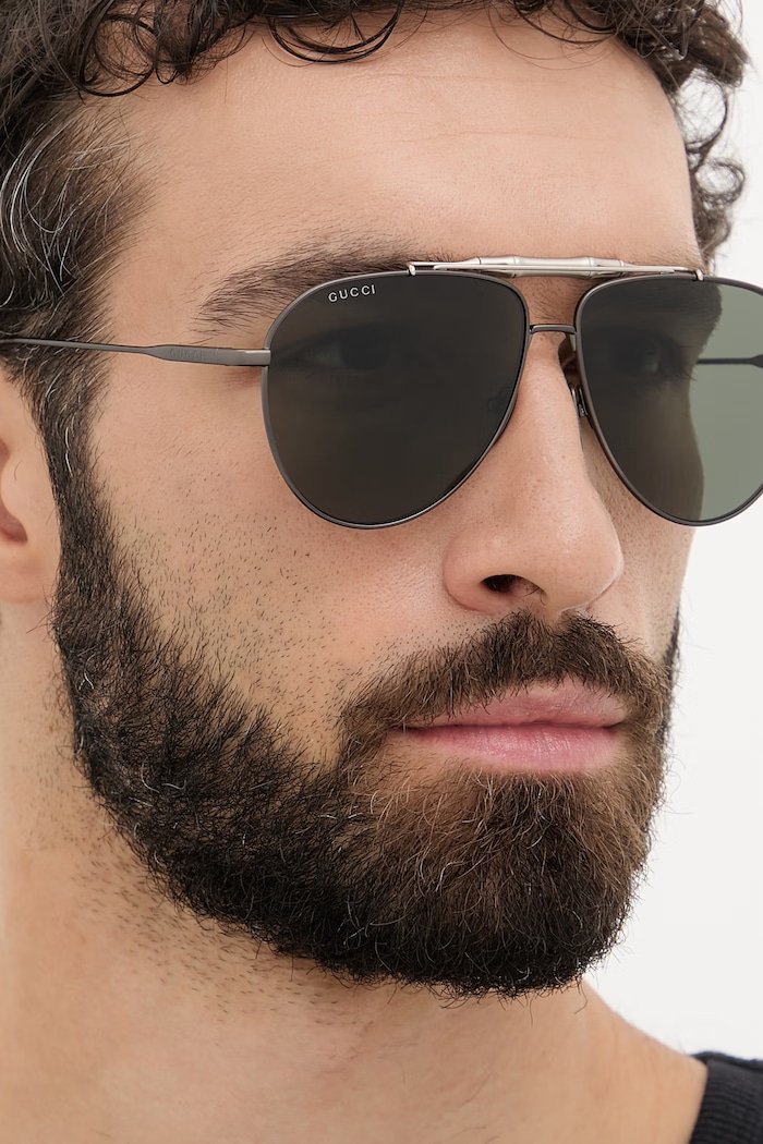Gucci okulary przeciwsłoneczne pilotki męskie GG2064S