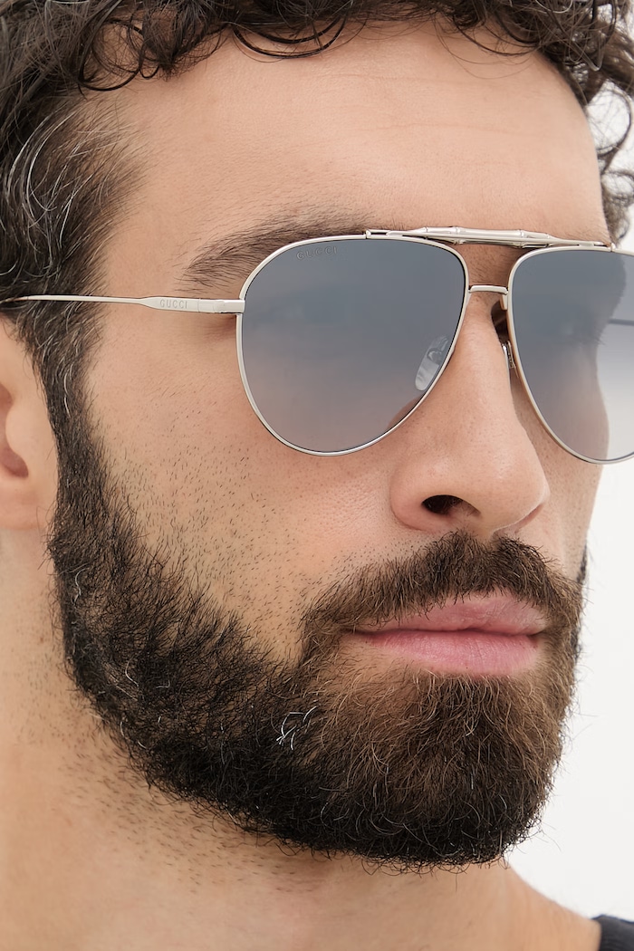 Gucci okulary przeciwsłoneczne pilotki męskie GG2064S