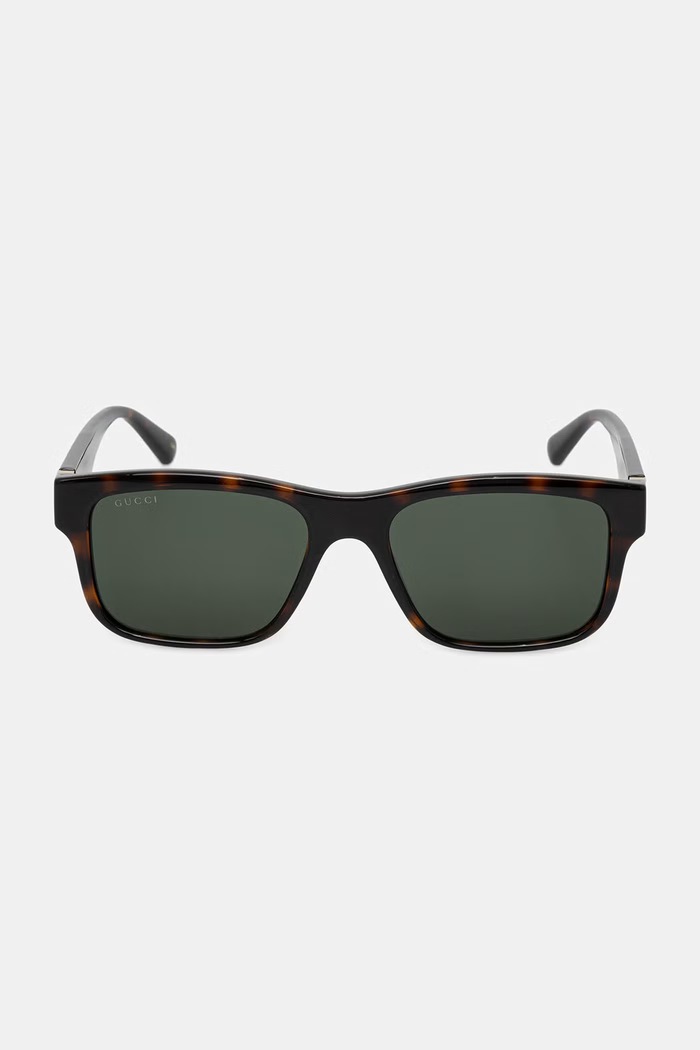 Gucci occhiali da sole quadrati da uomo GG2085S marrone AA00