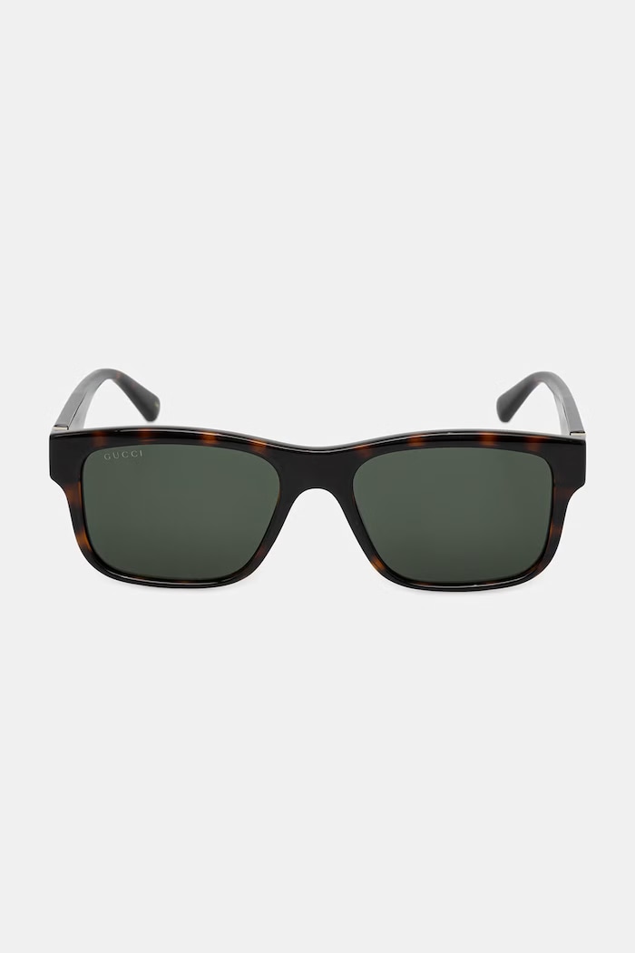 Gucci occhiali da sole quadrati da uomo GG2085S marrone AA00