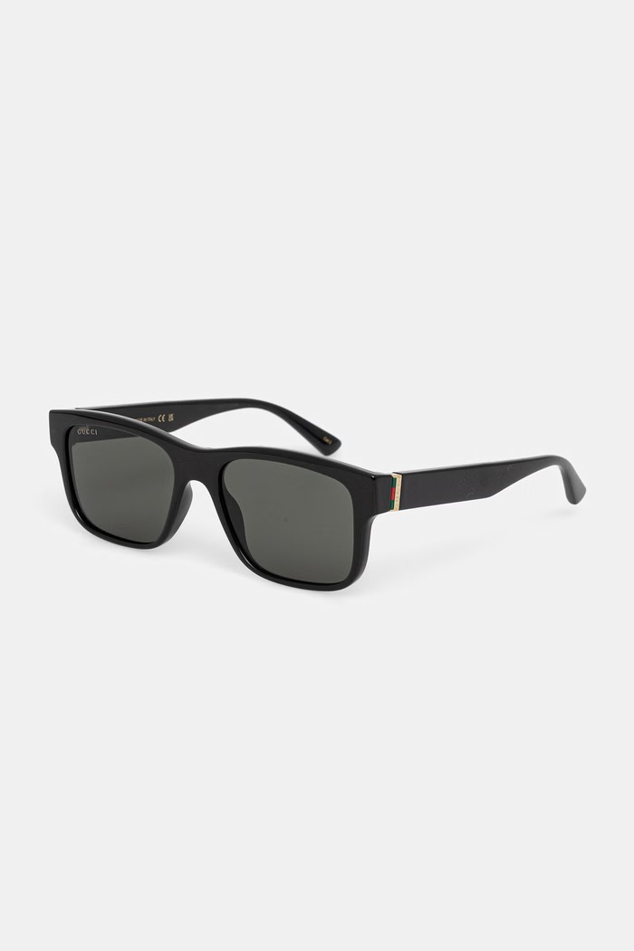 Gucci occhiali da sole quadrati da uomo GG2085S nero AA00