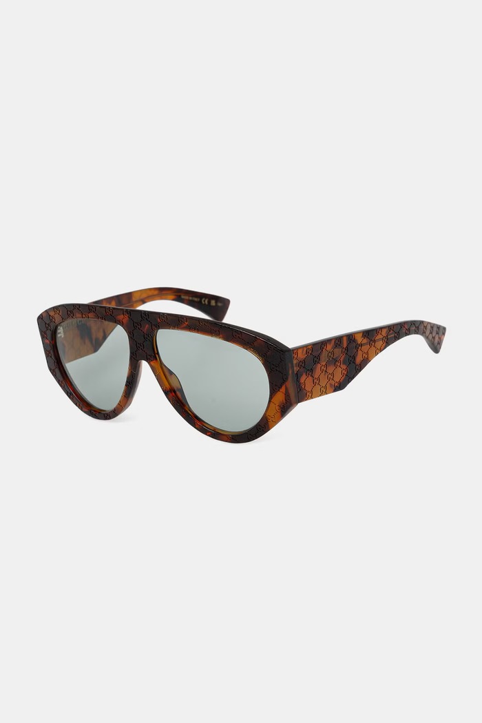 Gucci okulary przeciwsłoneczne męskie GG2128S brązowy AA00