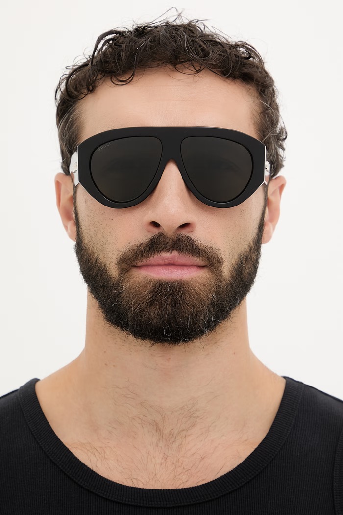 Gucci okulary przeciwsłoneczne męskie GG2128S czarny
