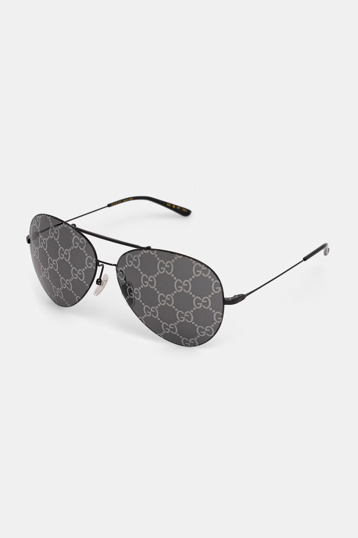 Gucci ochelari de soare aviator pentru bărbați GG2172S negru AA00