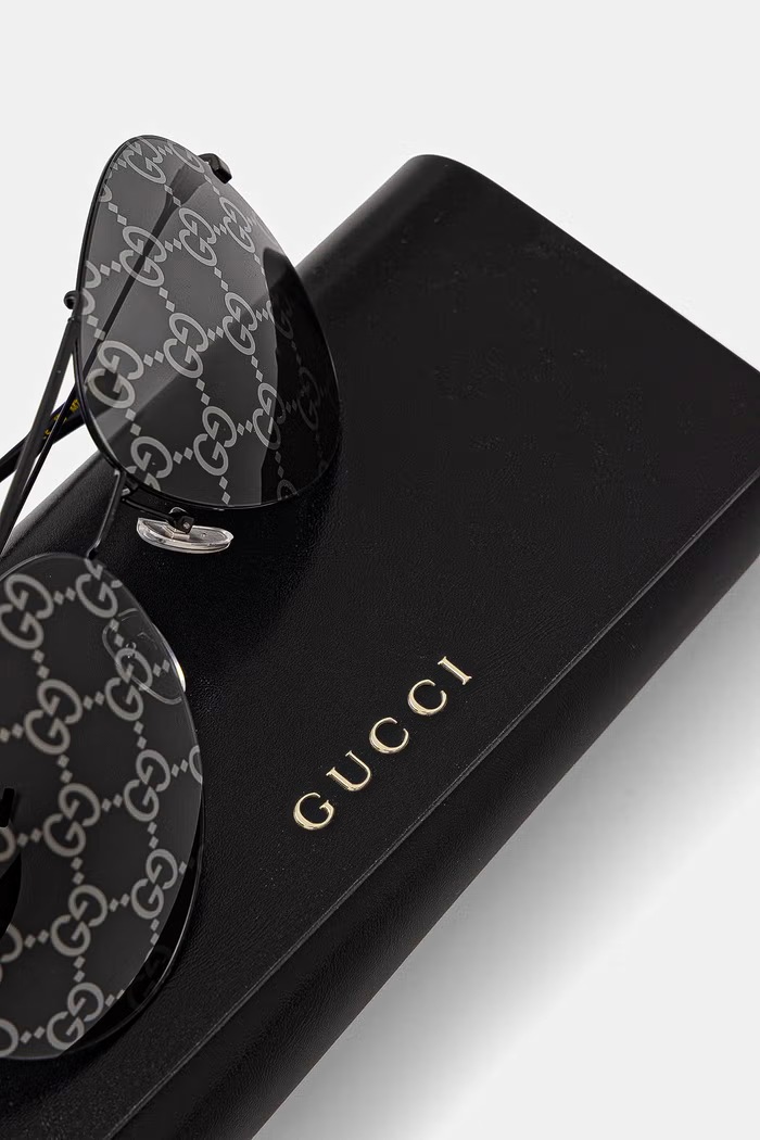 Accesorii Gucci ochelari de soare aviator pentru bărbați GG2172S negru
