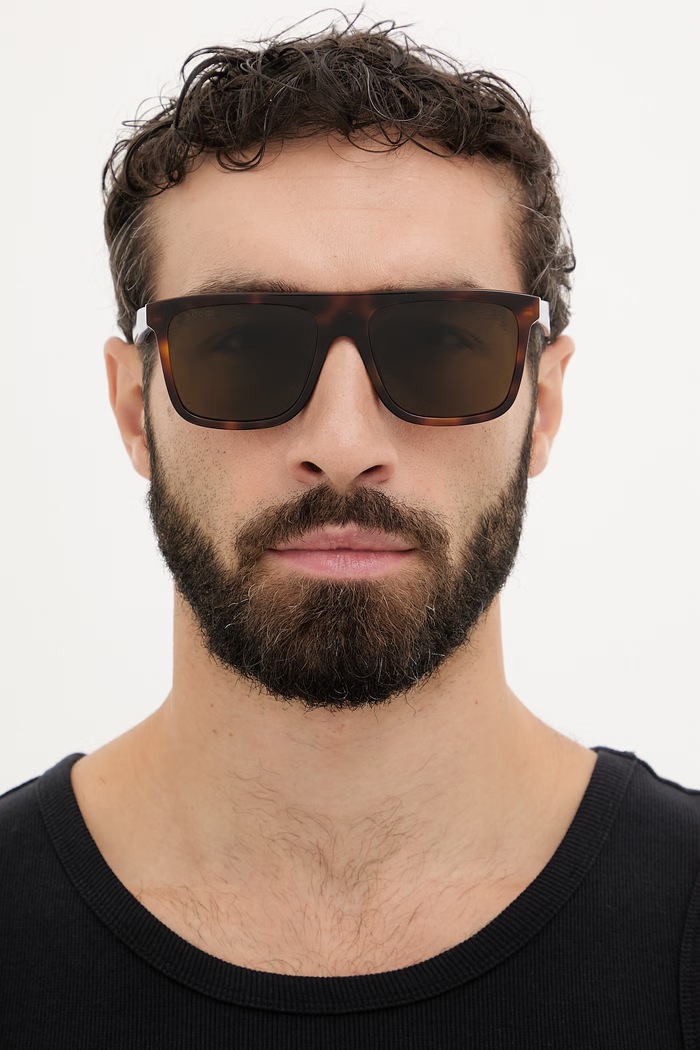 Gucci okulary przeciwsłoneczne męskie GG2182S brązowy