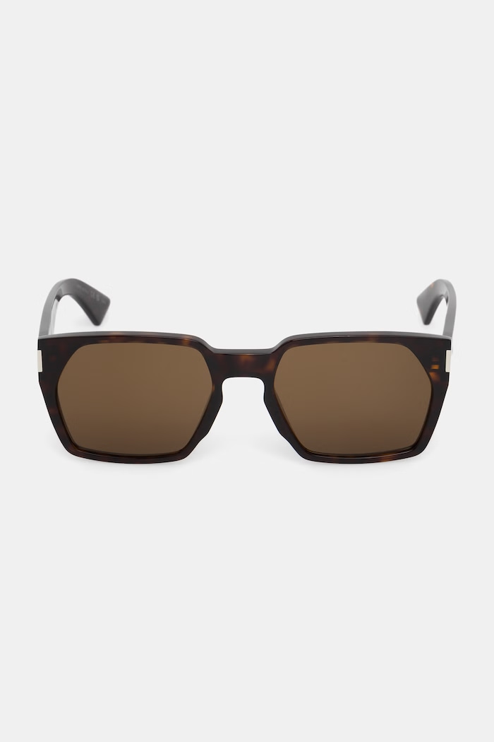 Doplnky Saint Laurent štvorcové slnečné okuliare pánske SL.894 hnedá