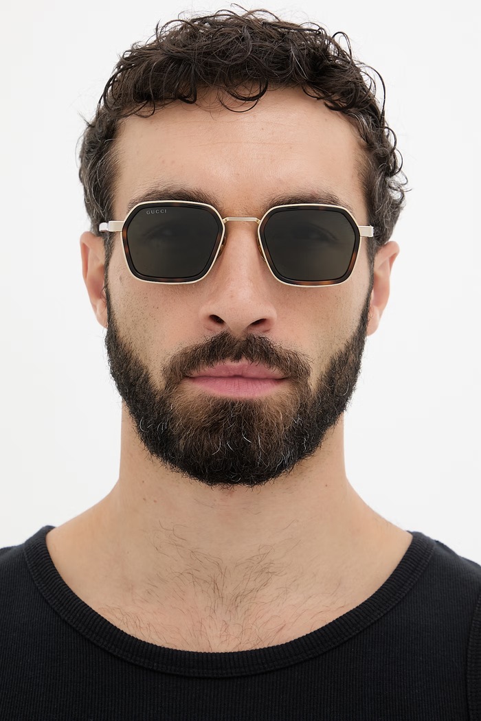 Gucci occhiali da sole da uomo GG2074S oro