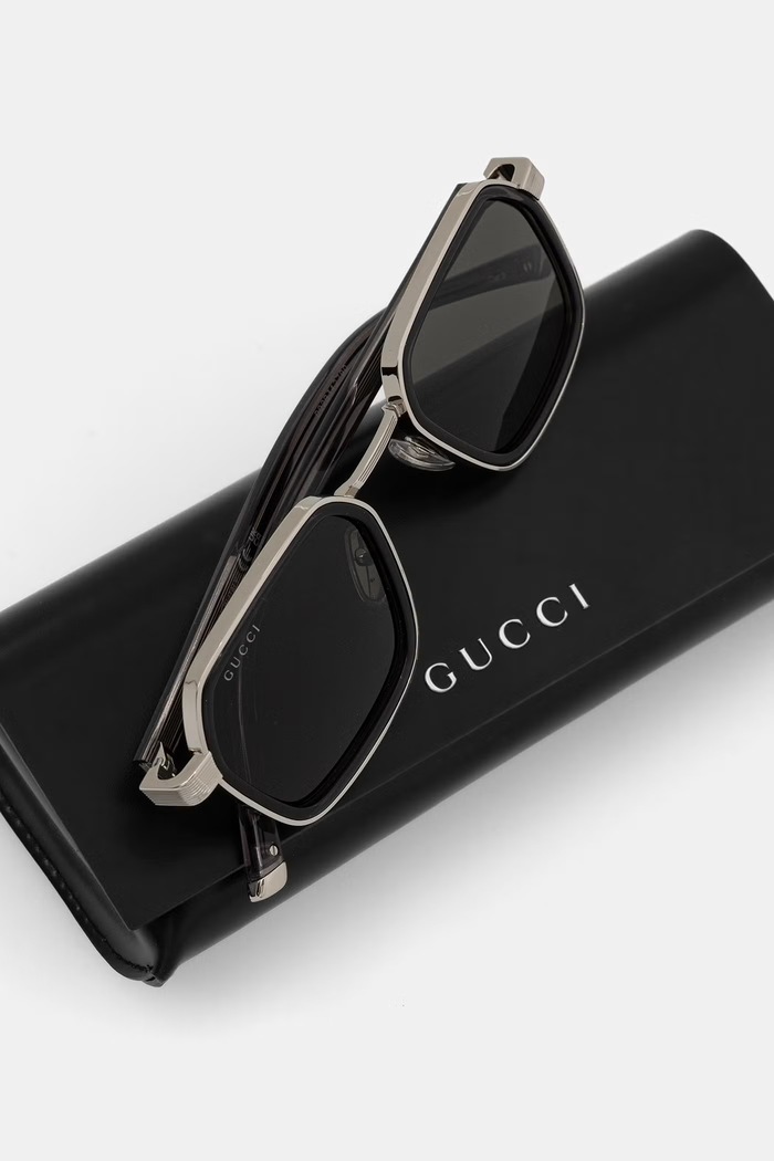 Akcesoria Gucci okulary przeciwsłoneczne GG2074S srebrny