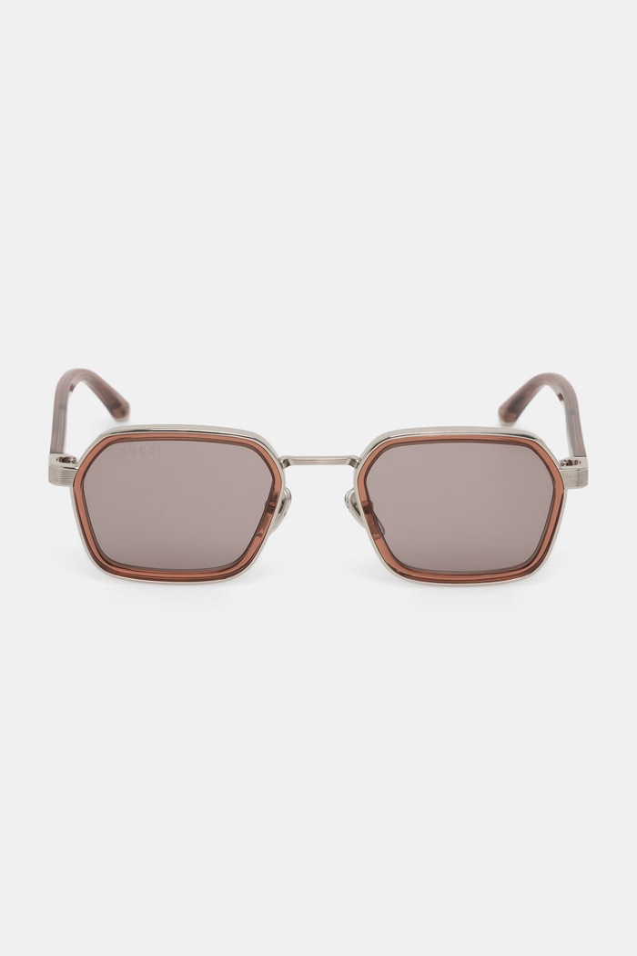 Gucci okulary przeciwsłoneczne męskie GG2074S srebrny AA00