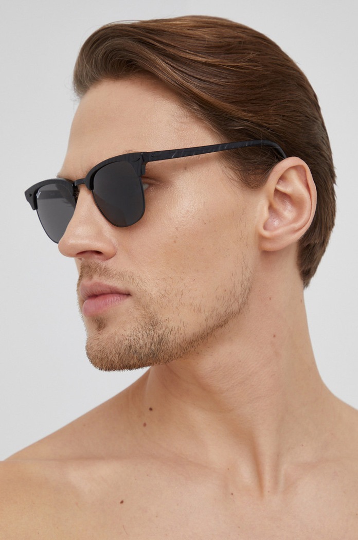 Ray-Ban - Okulary przeciwsłoneczne CLUBMASTER czarny 0RB3016.1305B1.51