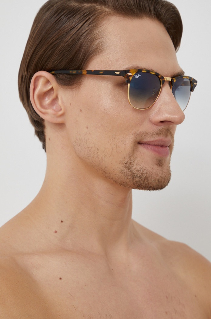 Akcesoria Ray-Ban okulary CLUBMASTER 0RB3016 niebieski