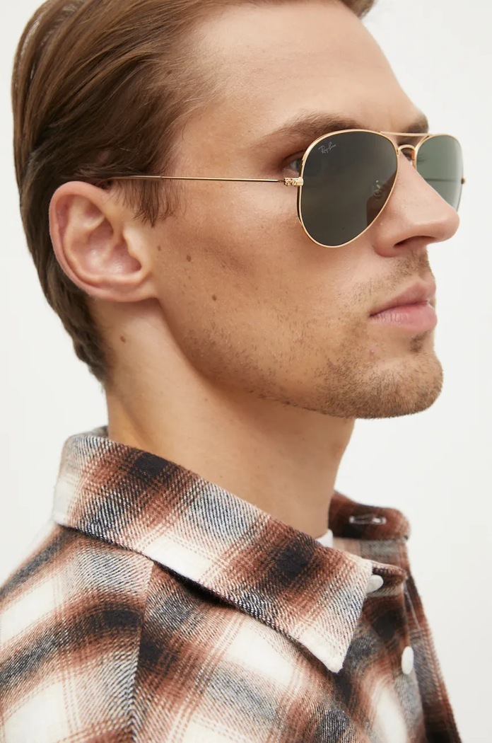 Ray-Ban slnečné okuliare AVIATOR LARGE METAL 0RB3025