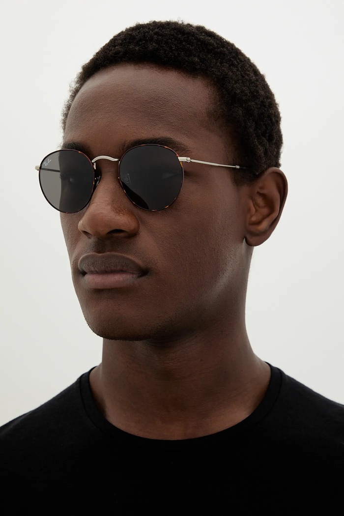 Ray-Ban ochelari de soare ROUND METAL 0RB3447 maro AA00