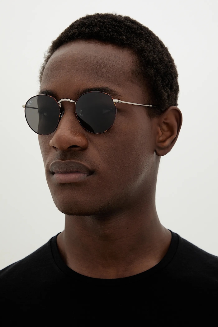 Ray-Ban ochelari de soare ROUND METAL 0RB3447 maro AA00