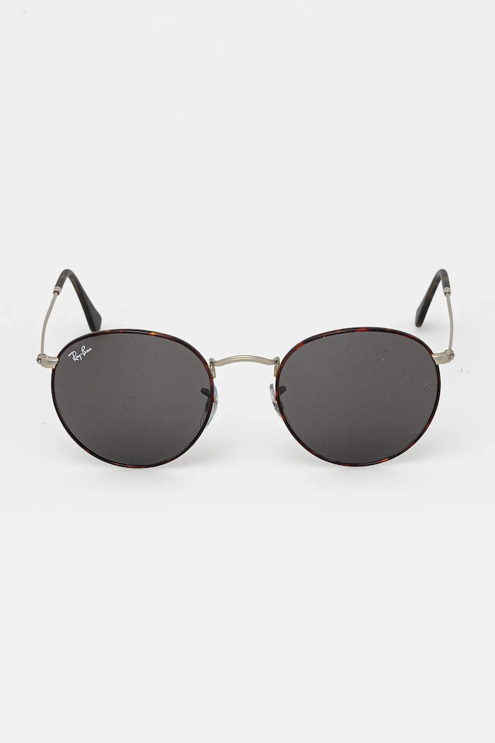 Ray-Ban ochelari de soare ROUND METAL maro 0RB3447
