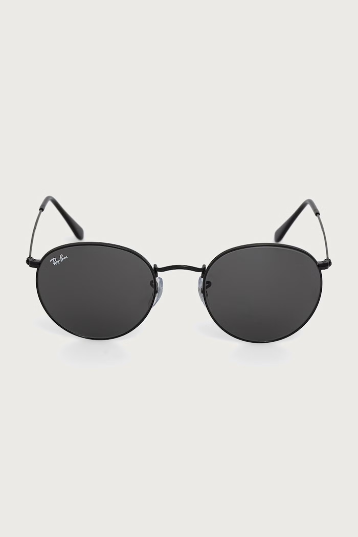 Ray-Ban Круглые солнцезащитные очки ROUND METAL 0RB3447 чёрный AA00