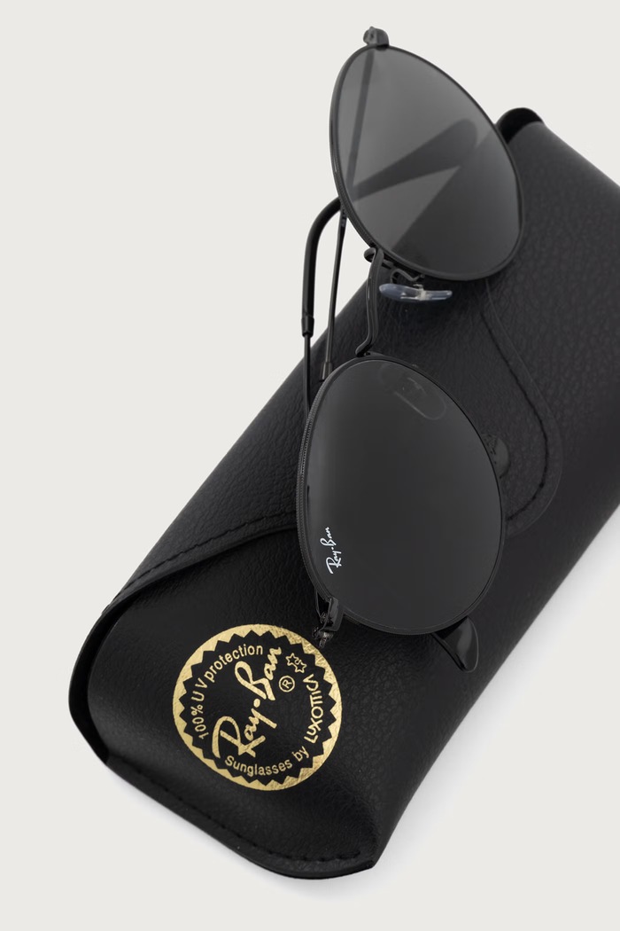 Аксессуары Ray-Ban Круглые солнцезащитные очки ROUND METAL 0RB3447 чёрный
