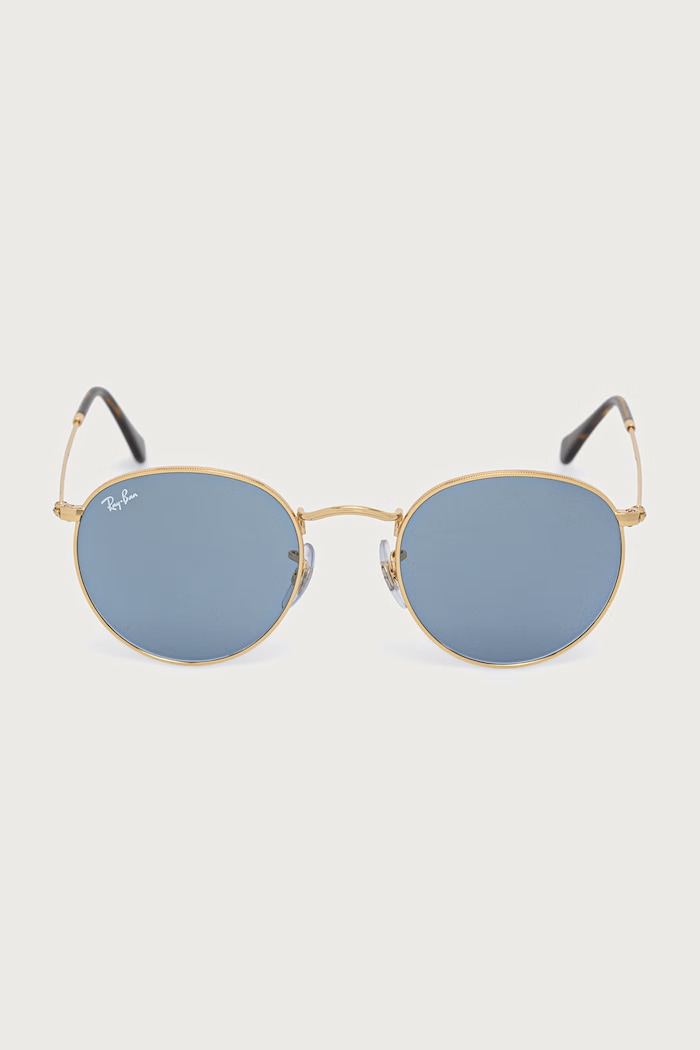 Ray-Ban Круглые солнцезащитные очки ROUND METAL 0RB3447 золотой AA00