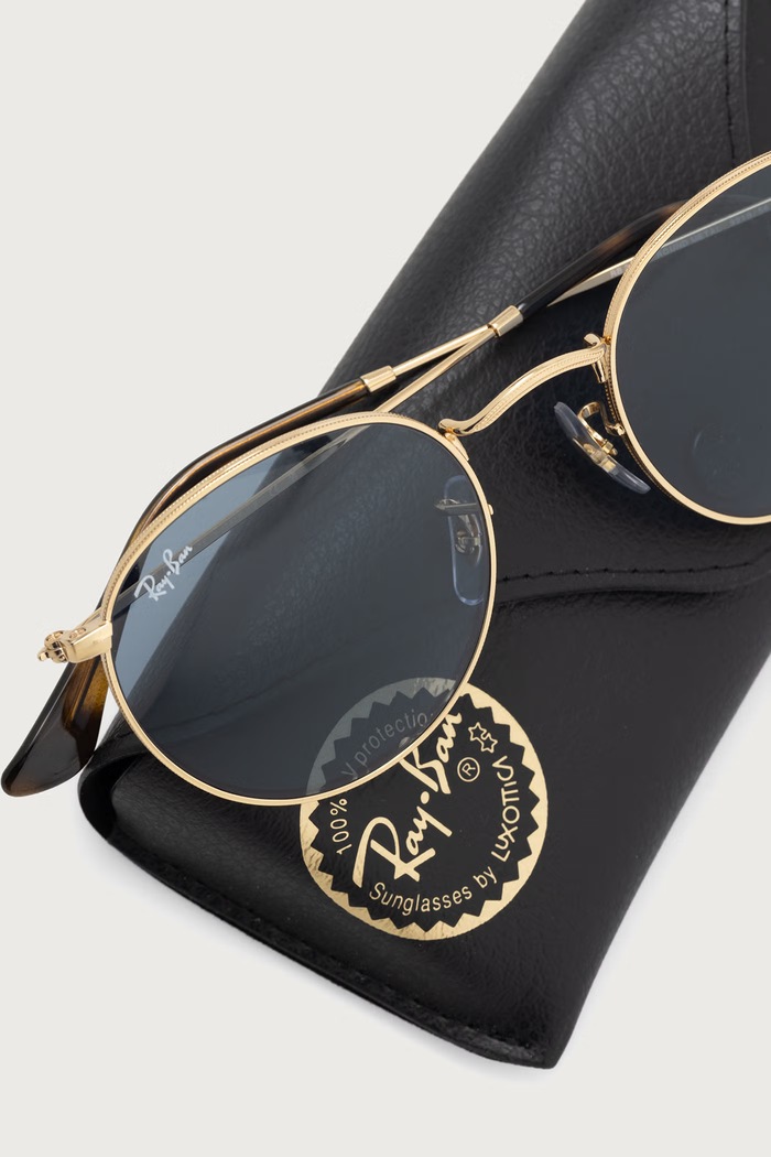Аксессуары Ray-Ban Круглые солнцезащитные очки ROUND METAL 0RB3447 золотой