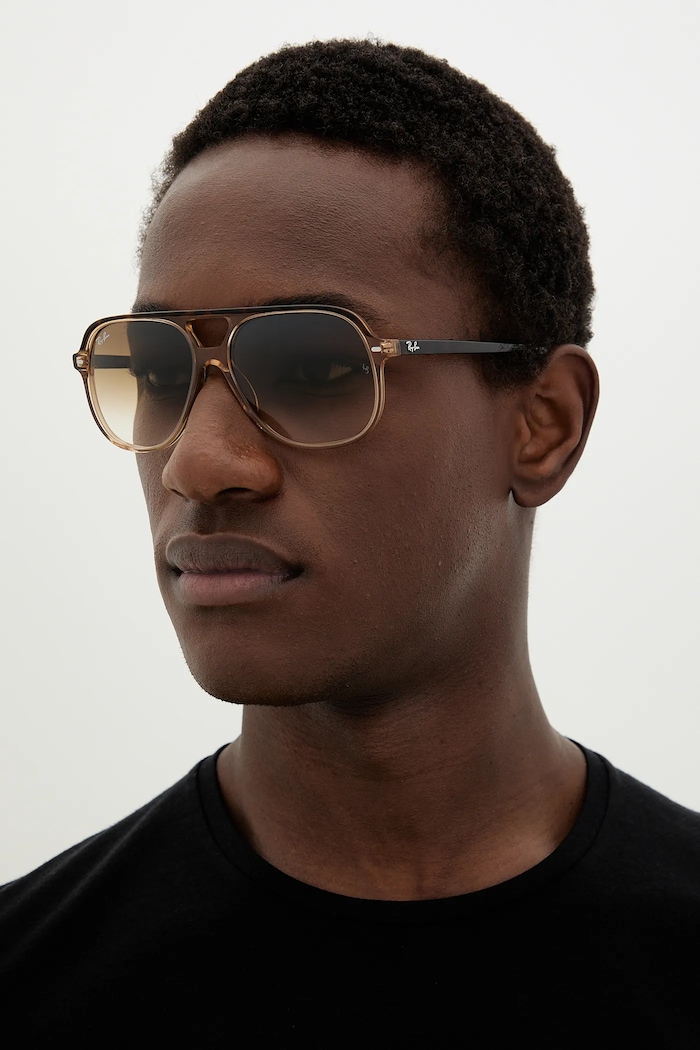 Okulary przeciwsłoneczne pilotki BILL Ray-Ban 0RB2198 brązowy