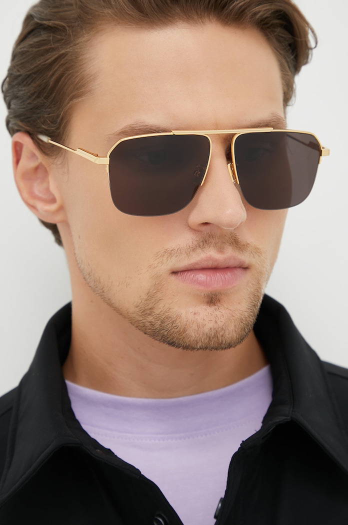 Akcesoria Bottega Veneta okulary przeciwsłoneczne BV1149S złoty
