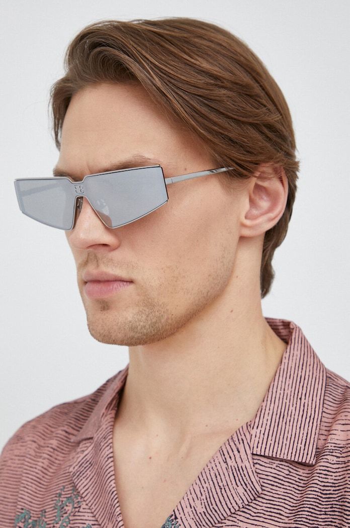 Akcesoria Balenciaga okulary przeciwsłoneczne BB0192S srebrny