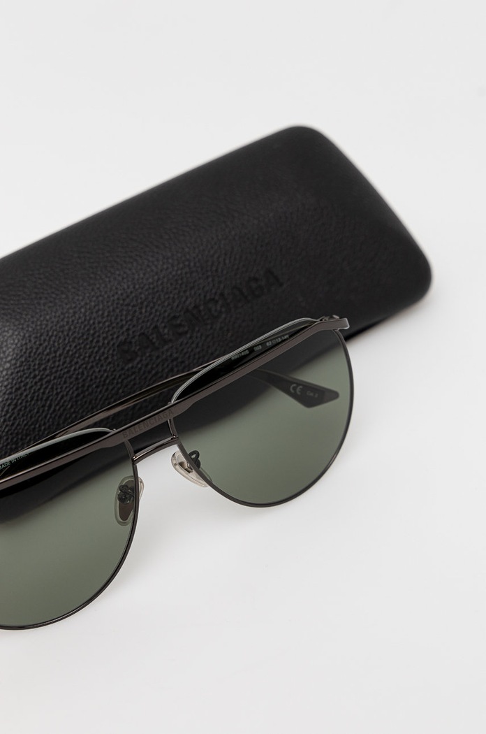 Balenciaga okulary przeciwsłoneczne BB0140S szary