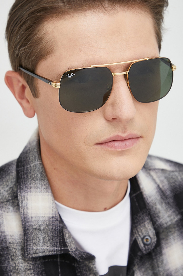 Akcesoria Ray-Ban okulary przeciwsłoneczne 0RB3699.900031 złoty
