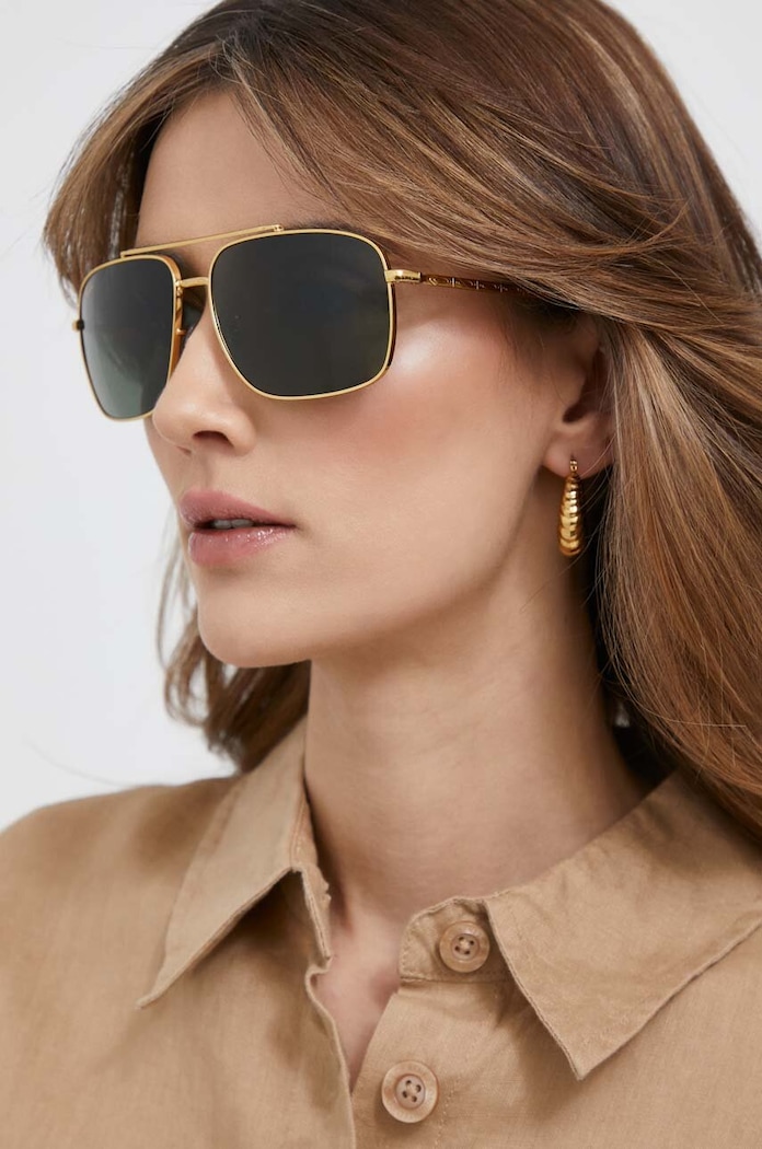 Akcesoria Ray-Ban okulary przeciwsłoneczne 0RB3796 złoty