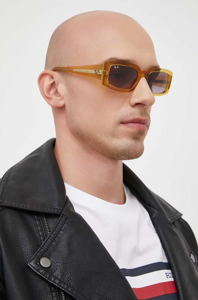 Ray-Ban okulary przeciwsłoneczne KILIANE 0RB4395 żółty AA00