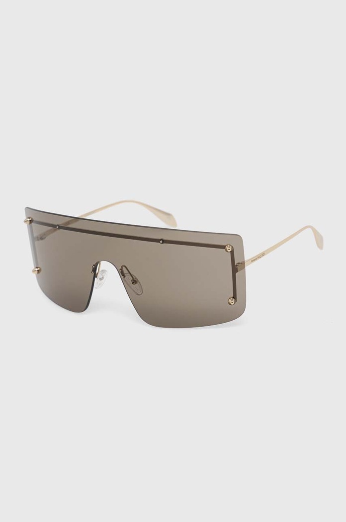 Alexander McQueen okulary przeciwsłoneczne jednolita złoty AM0412S