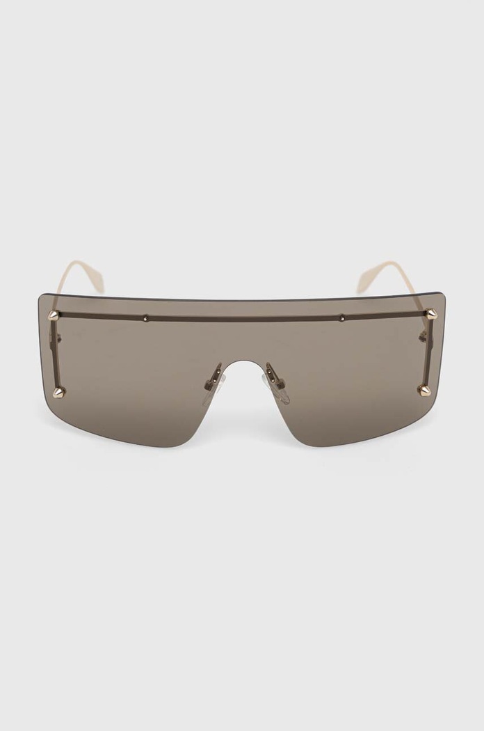 Alexander McQueen okulary przeciwsłoneczne AM0412S złoty AA00