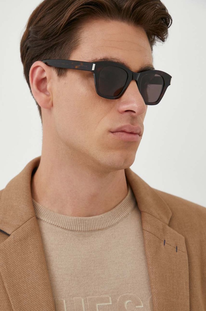 Slnečné okuliare Saint Laurent 592 hladký čierna SL.592