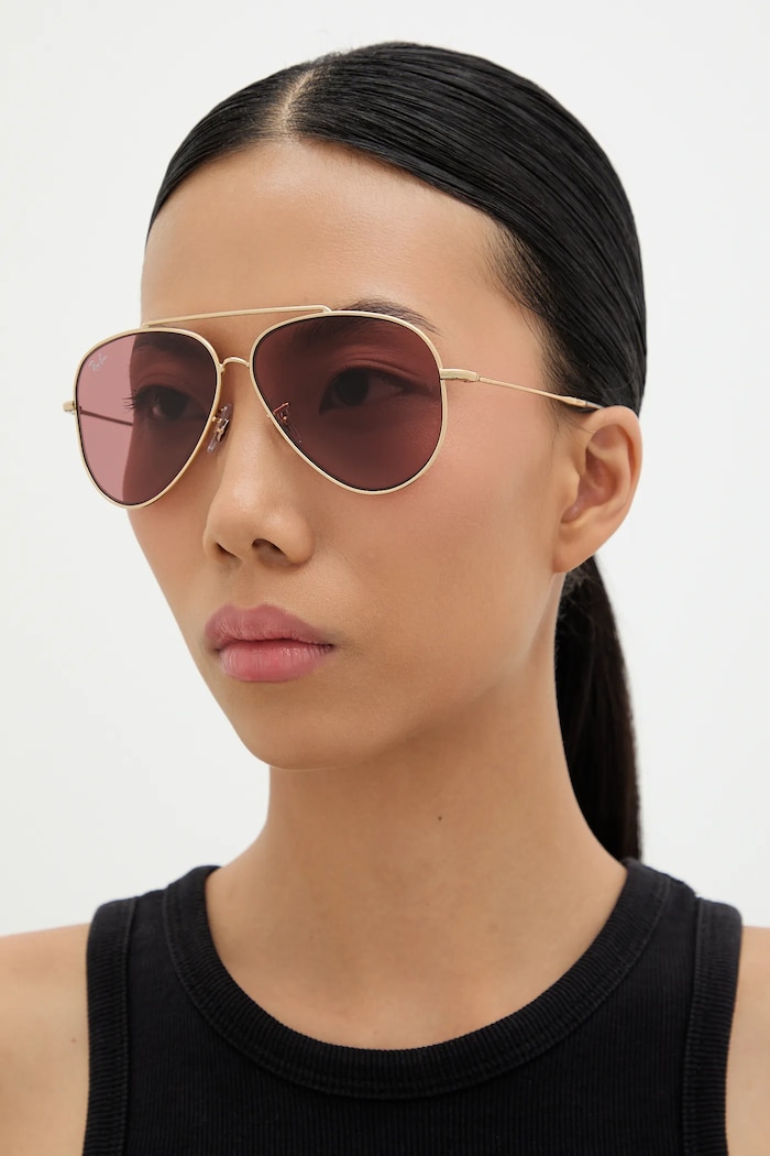 Doplnky Slnečné okuliare Ray-Ban AVIATOR REVERSE 0RBR0101S zlatá