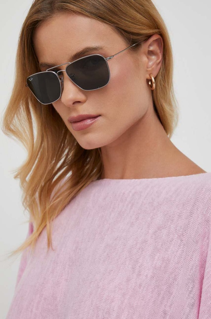 Slnečné okuliare Ray-Ban CARAVAN REVERSE hladký sivá 0RBR0102S