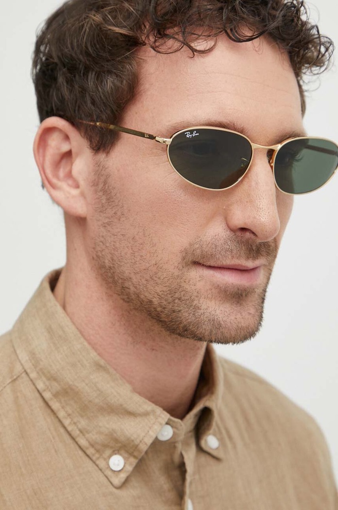 Ray-Ban okulary przeciwsłoneczne jednolita złoty 0RB3734