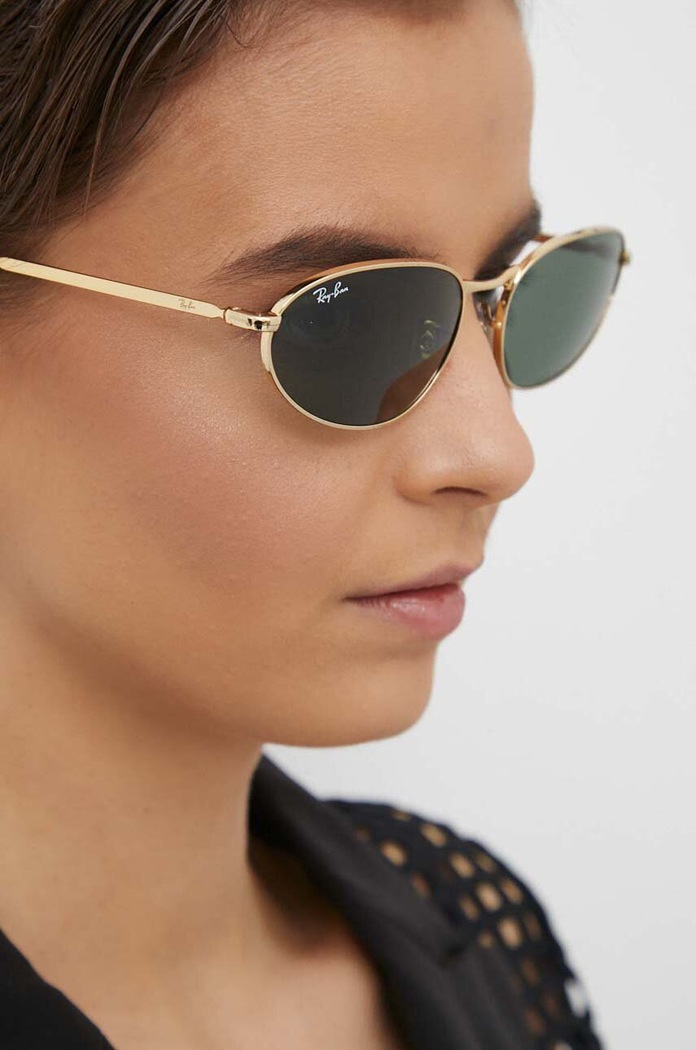 Ray-Ban okulary przeciwsłoneczne złoty 0RB3734