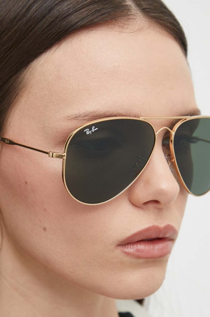 Sluneční brýle Ray-Ban gradientní zlatá 0RB3825