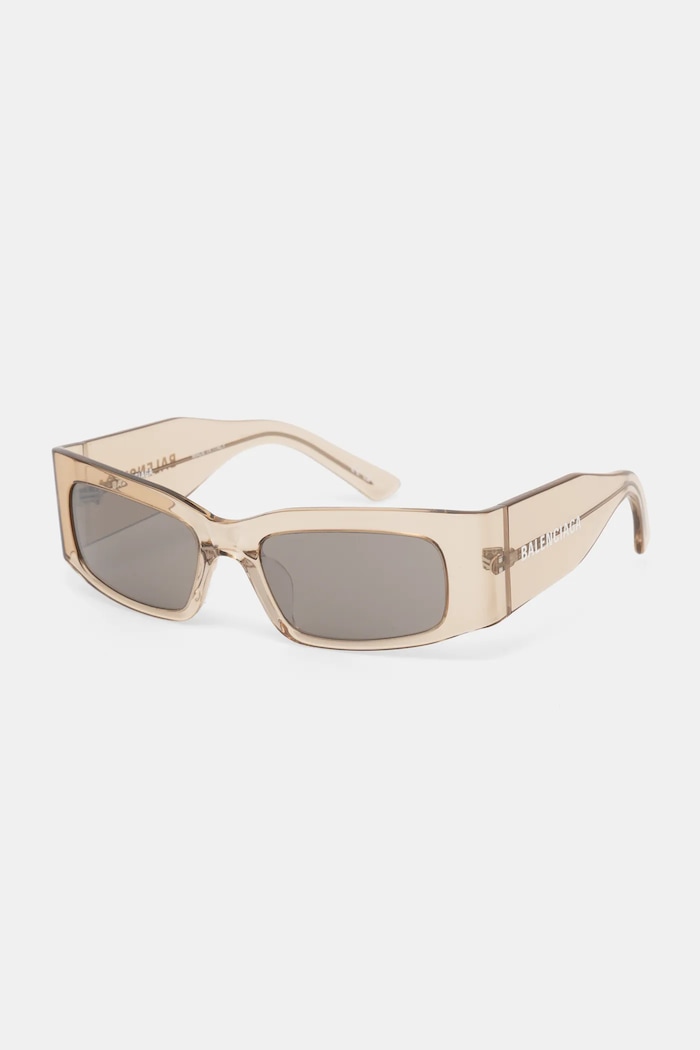 Balenciaga okulary przeciwsłoneczne jednolita srebrny BB0328S