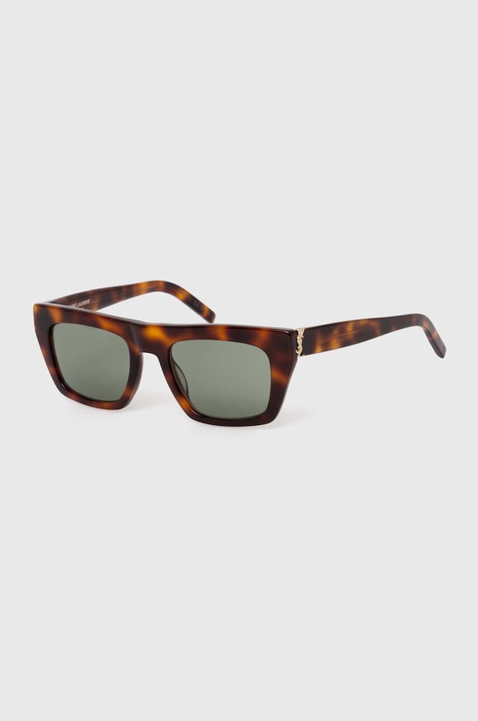 Saint Laurent okulary przeciwsłoneczne prostokątne brązowy SL.M131